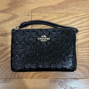 Black Coach Wristlet